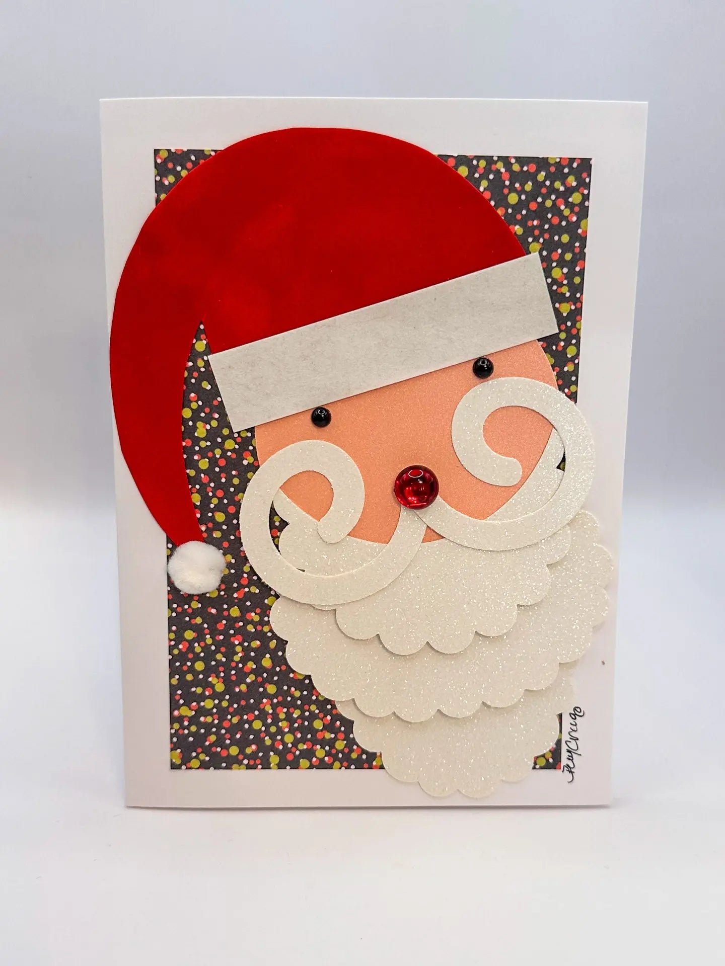 Santa Claus Head Christmas Card