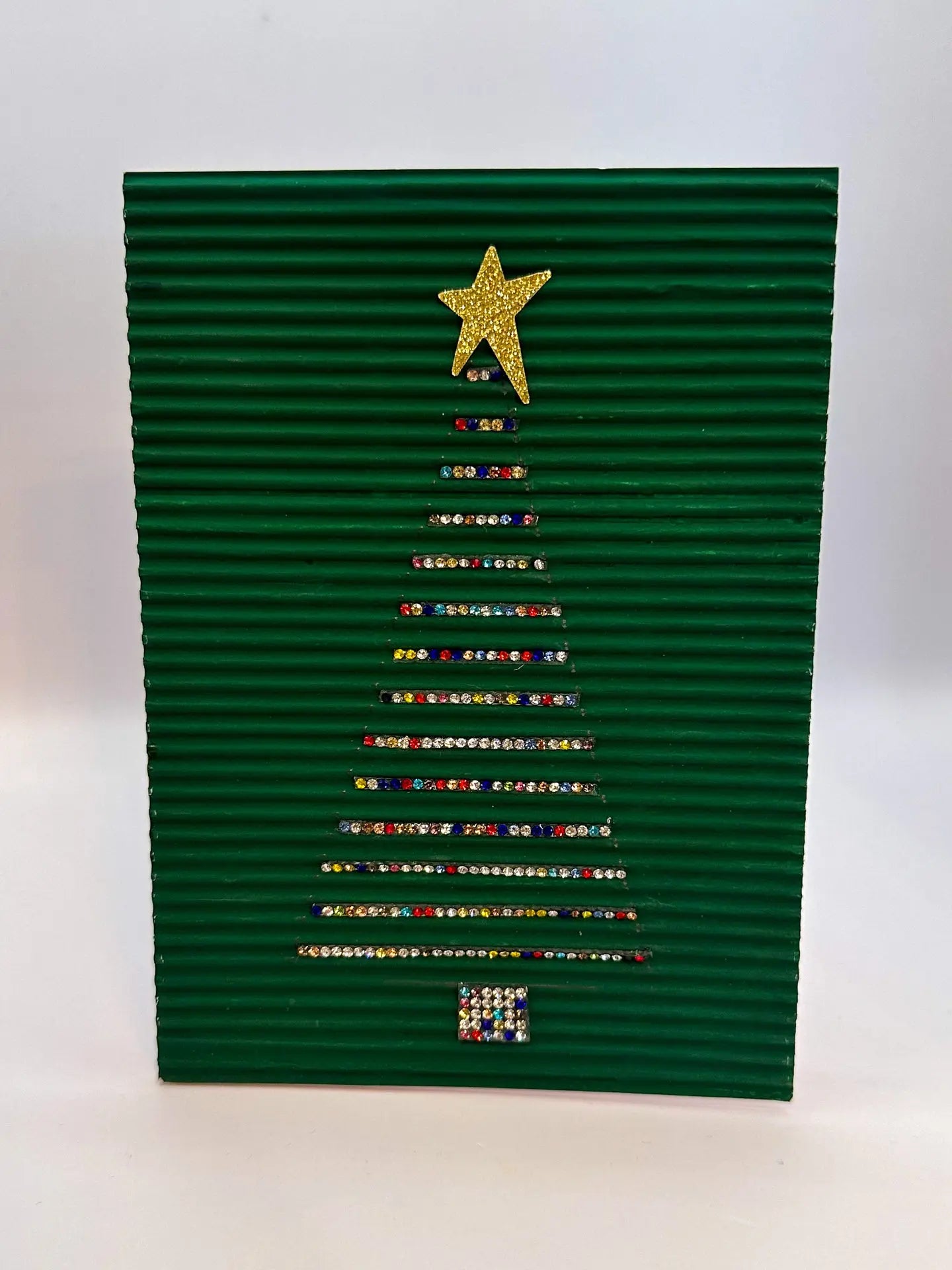 Corrugated Christmas Gemtree Card