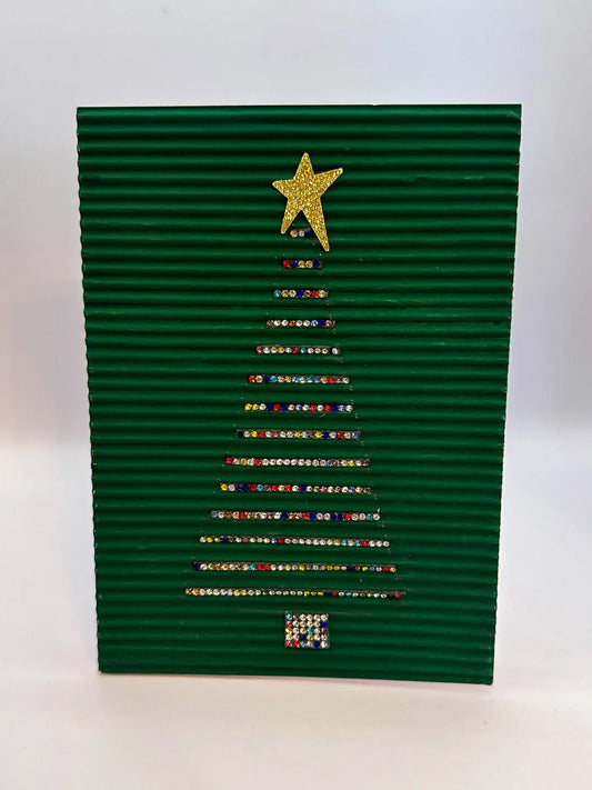 Corrugated Christmas Gemtree Card