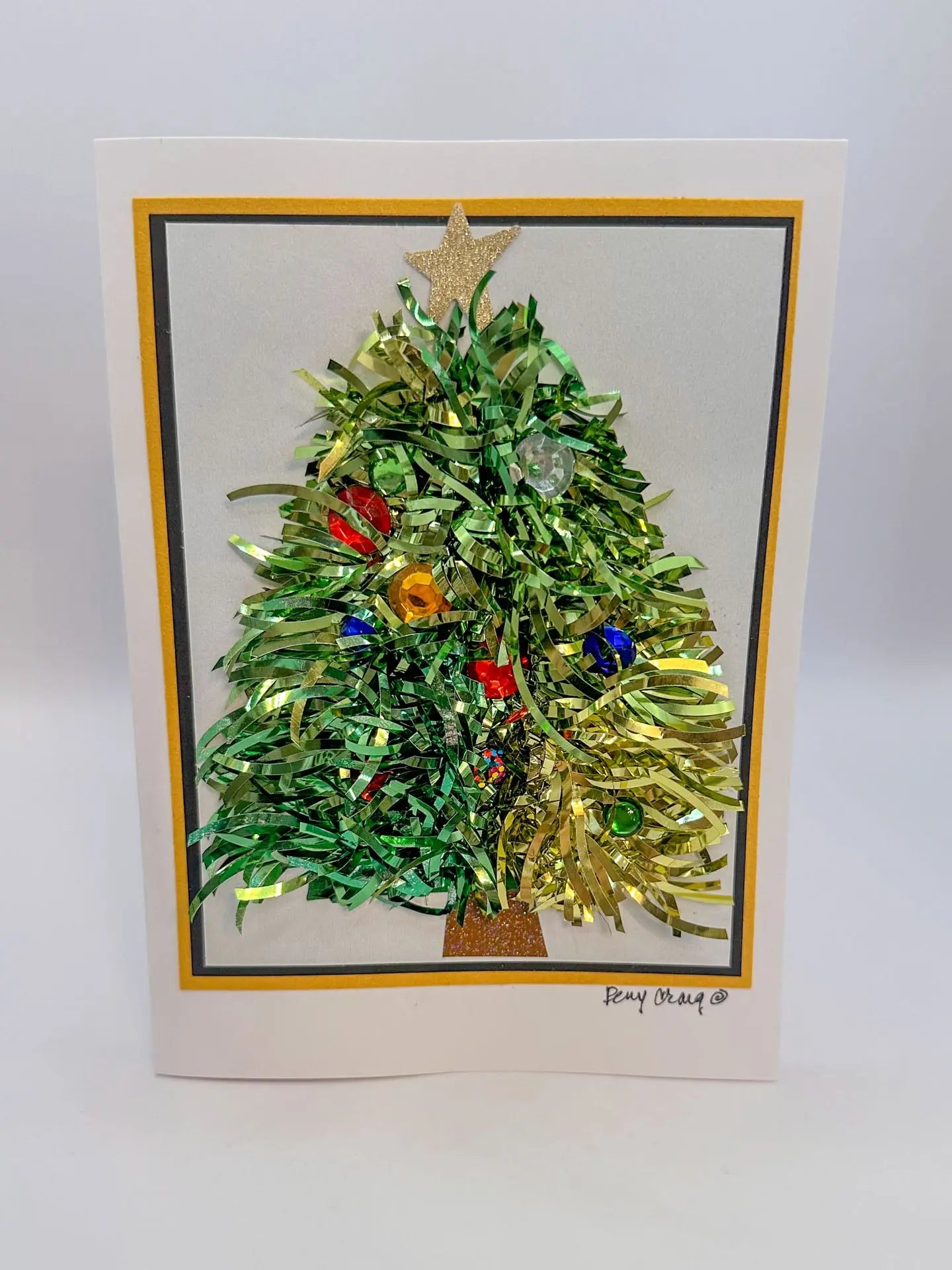 Tinsel Tree Christmas Card