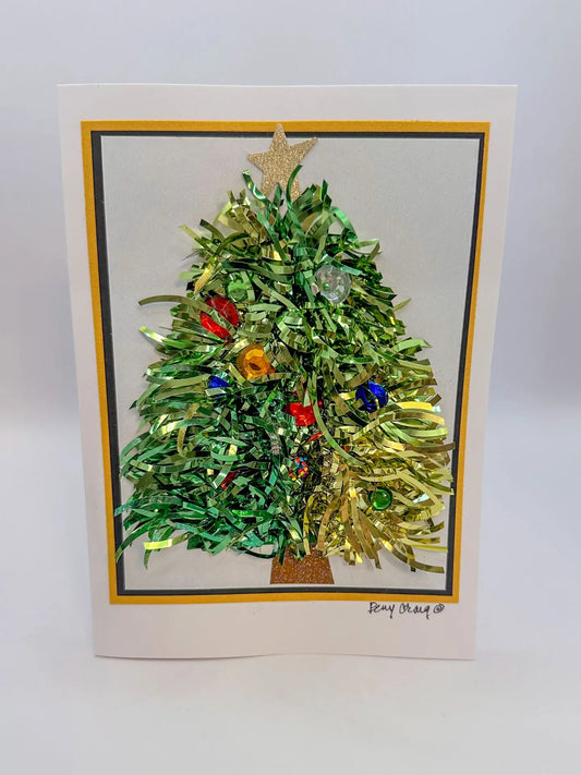Tinsel Tree Christmas Card