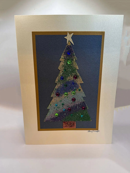 Microbeaded Christmas Tree Card