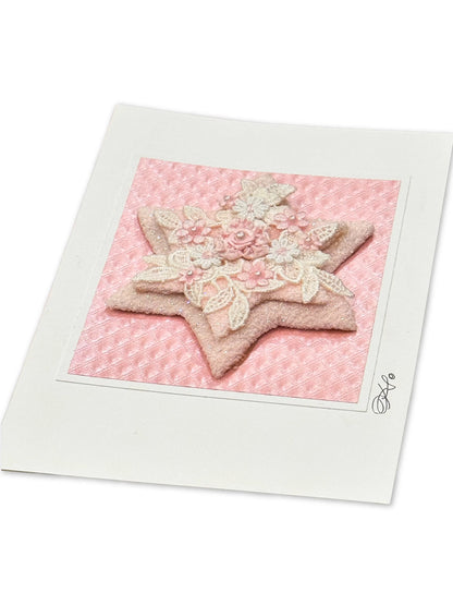 Pink Star of David Card