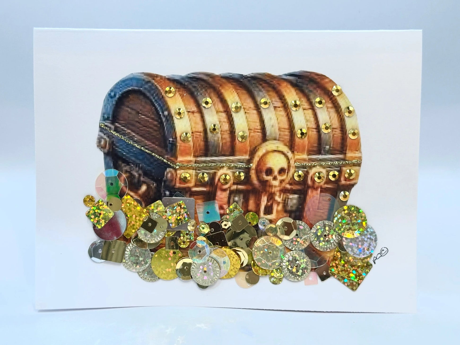 Sparkling Treasure Chest Greeting Card