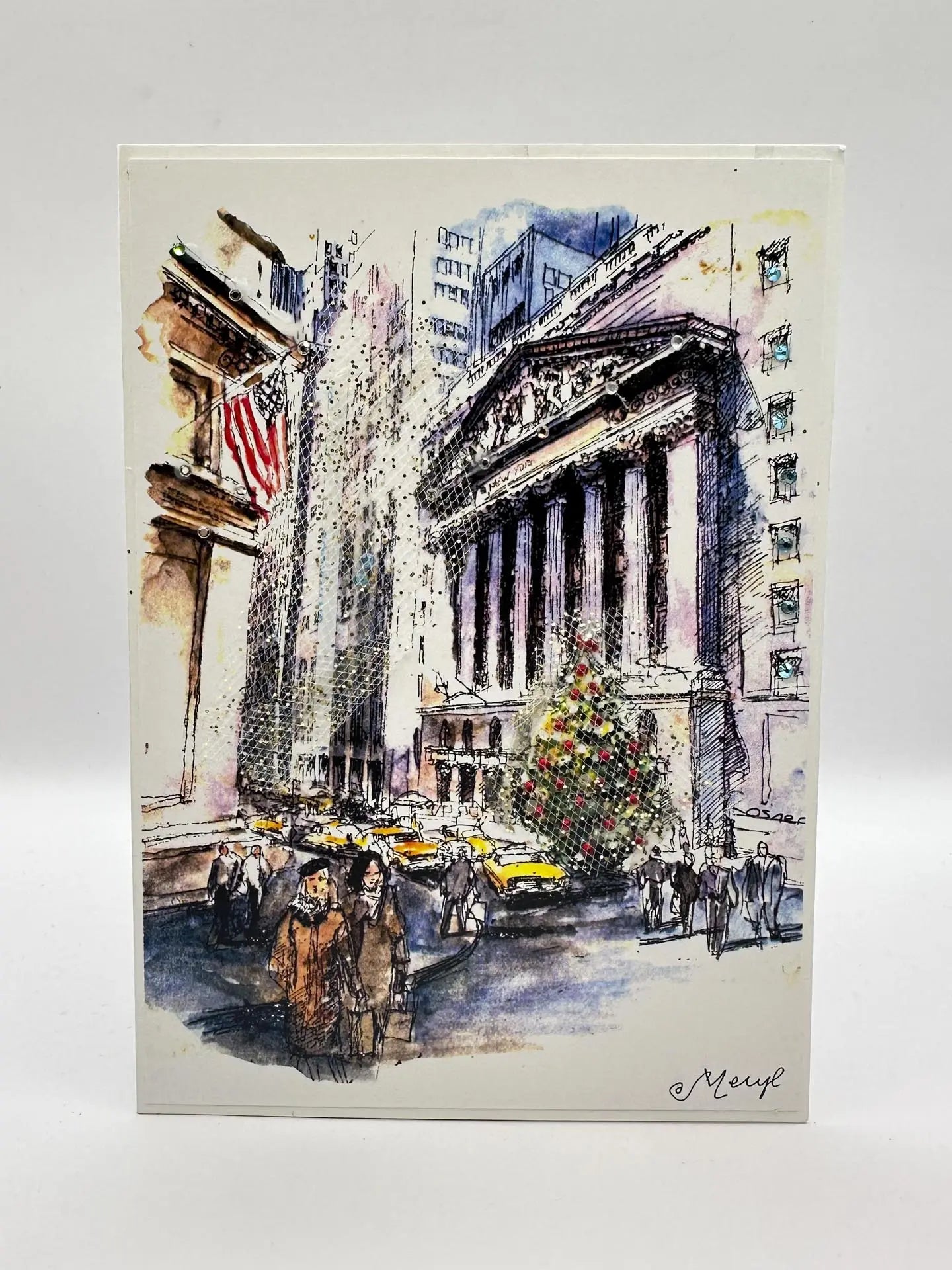 On On Wall Street Christmas Card