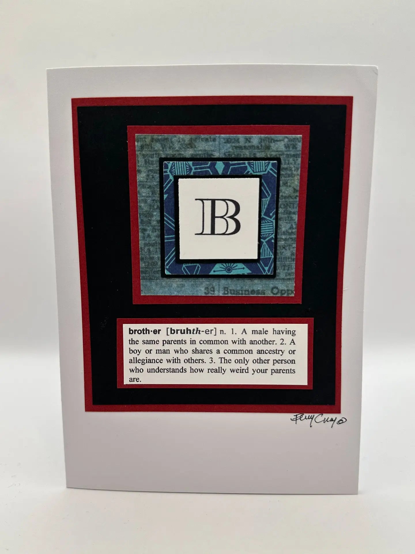 B Is for Brother Card