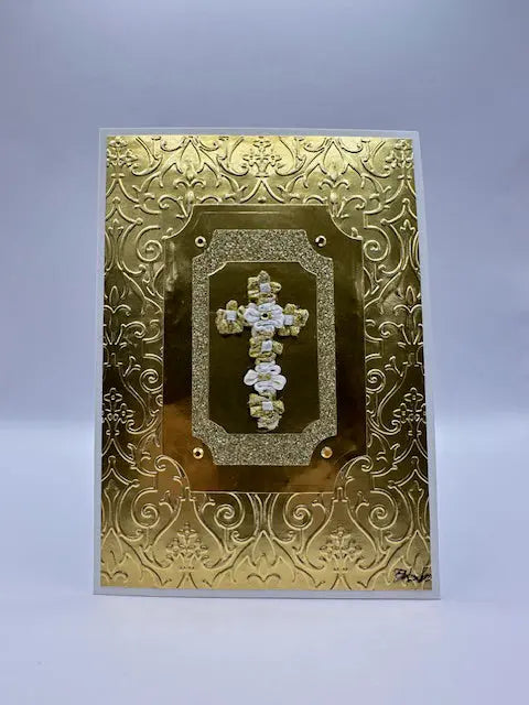 Golden Blessings Religious Card