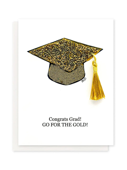 Go For the Gold Graduation Card