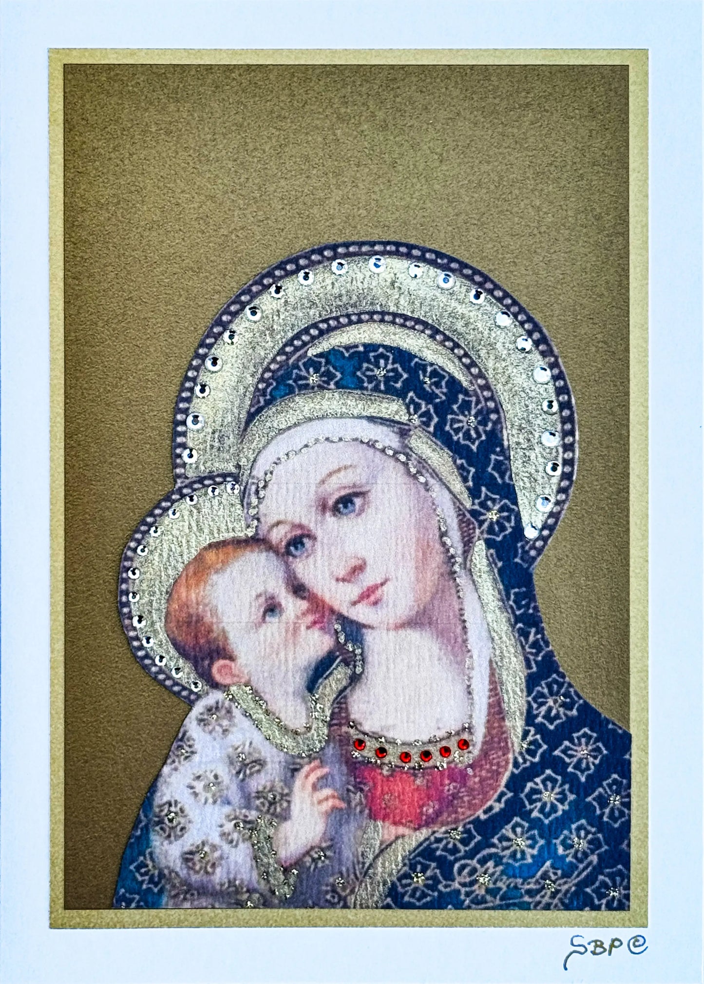 Madonna and Child Christmas Card