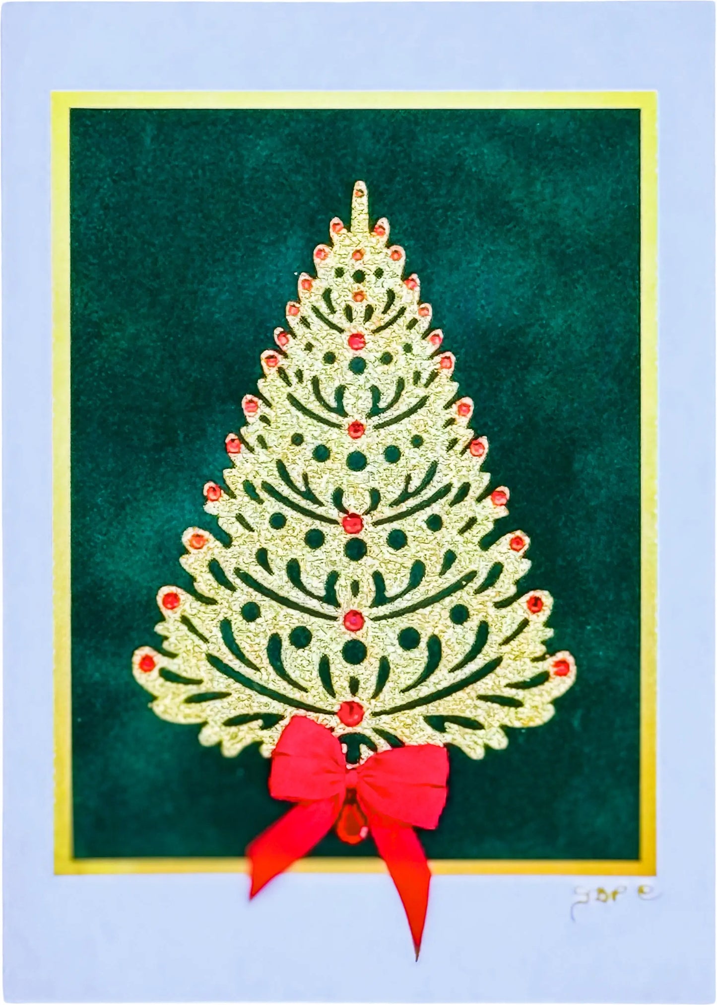 Golden Tree Christmas Card