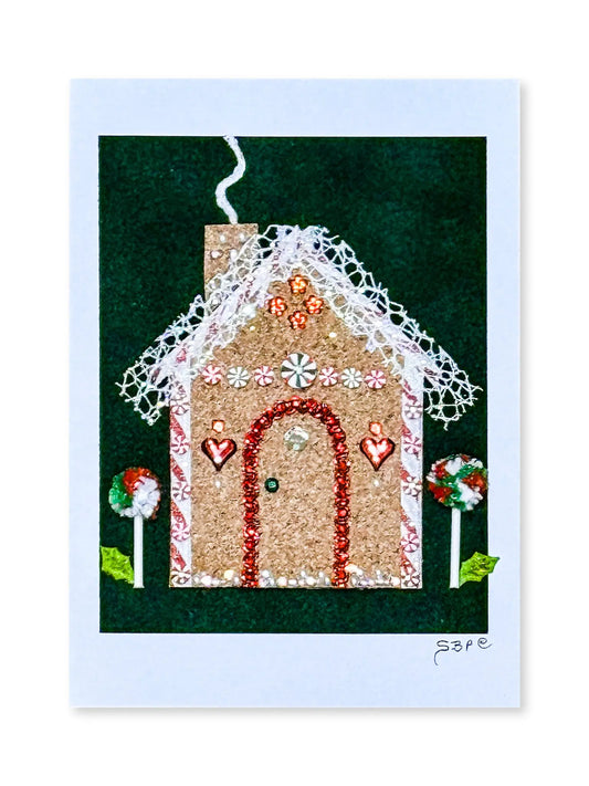 Gingerbread House Christmas Card
