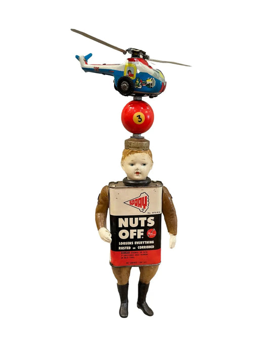 Helicopter Boy Wall Sculpture