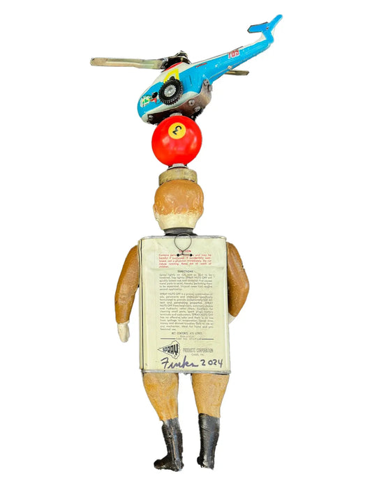 Helicopter Boy Wall Sculpture