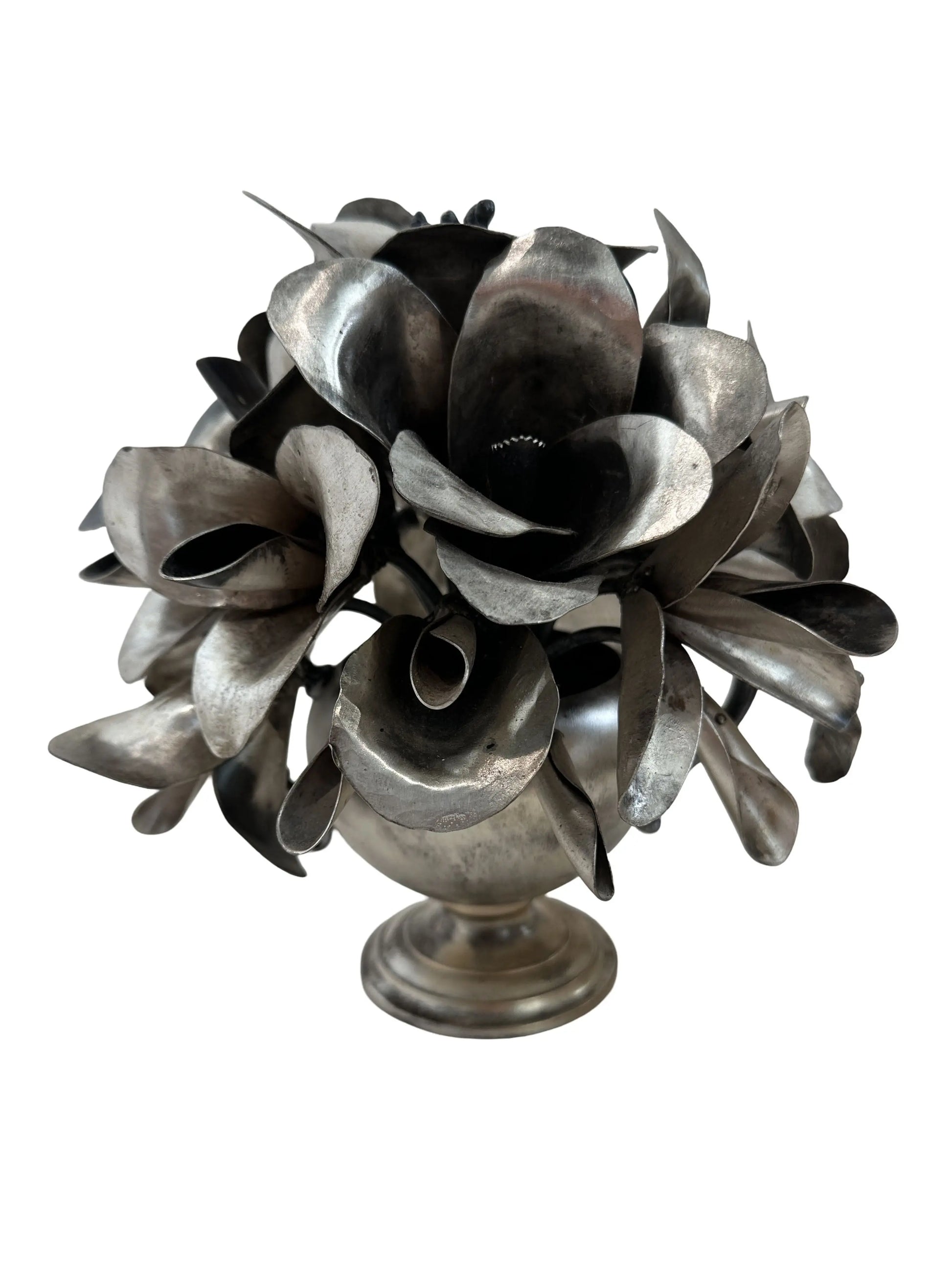 Small Silver Bouquet Sculpture