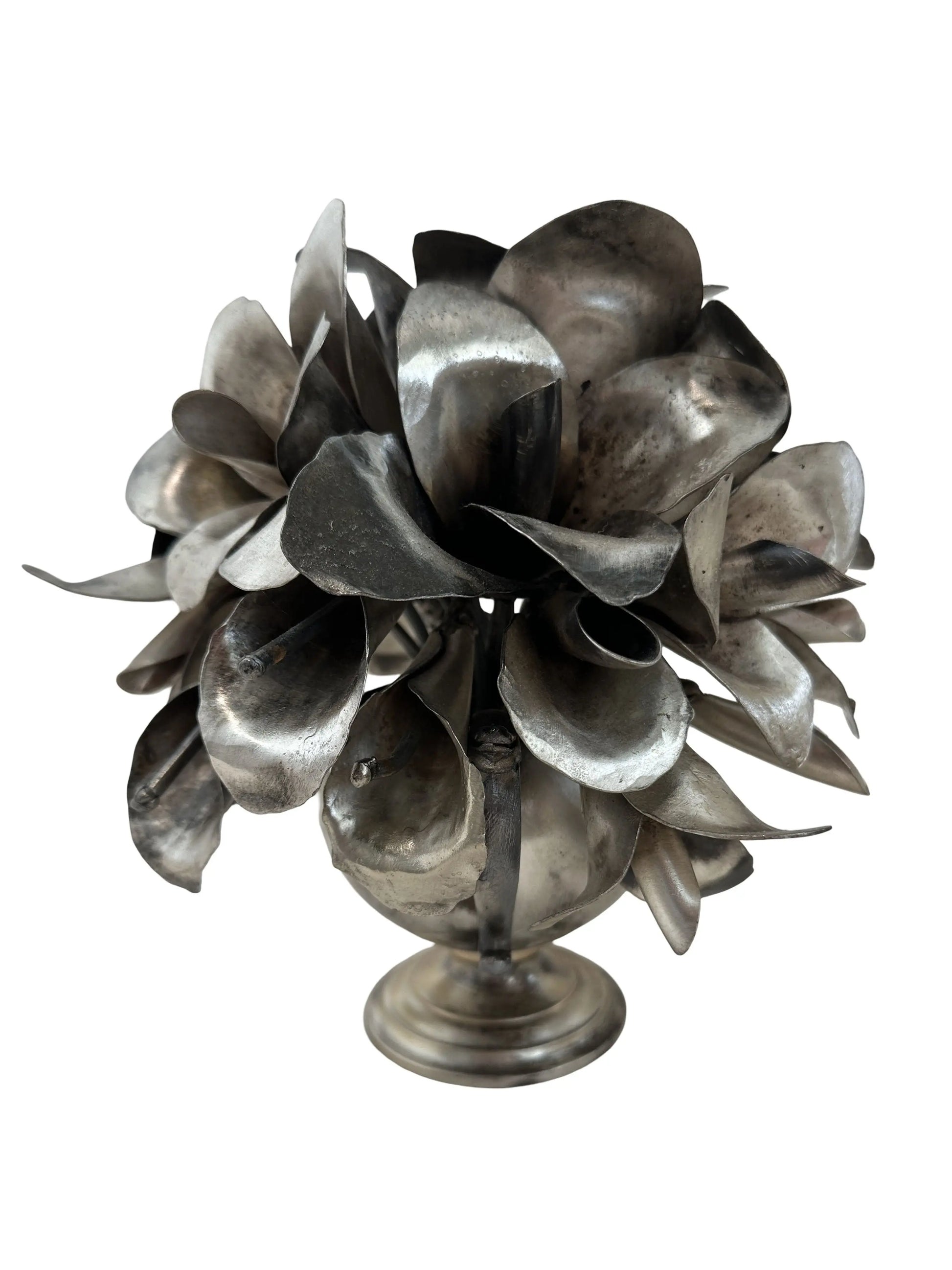 Small Silver Bouquet Sculpture