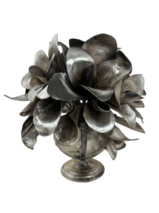 Small Silver Bouquet Sculpture