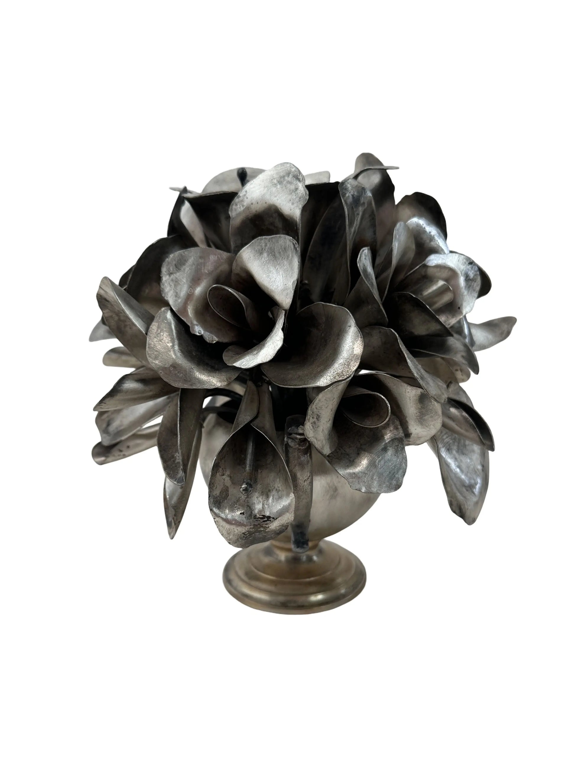 Small Silver Bouquet Sculpture