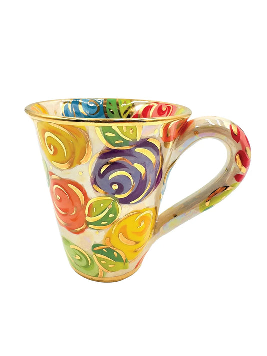 Ceramic Pastel Rose Mug