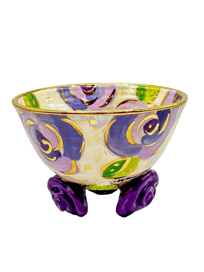 Lavender Footed Candy Dish