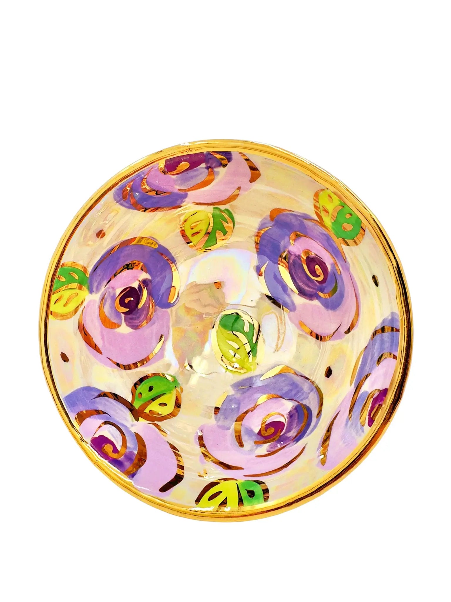 Lavender Footed Candy Dish