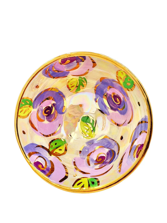 Lavender Footed Candy Dish
