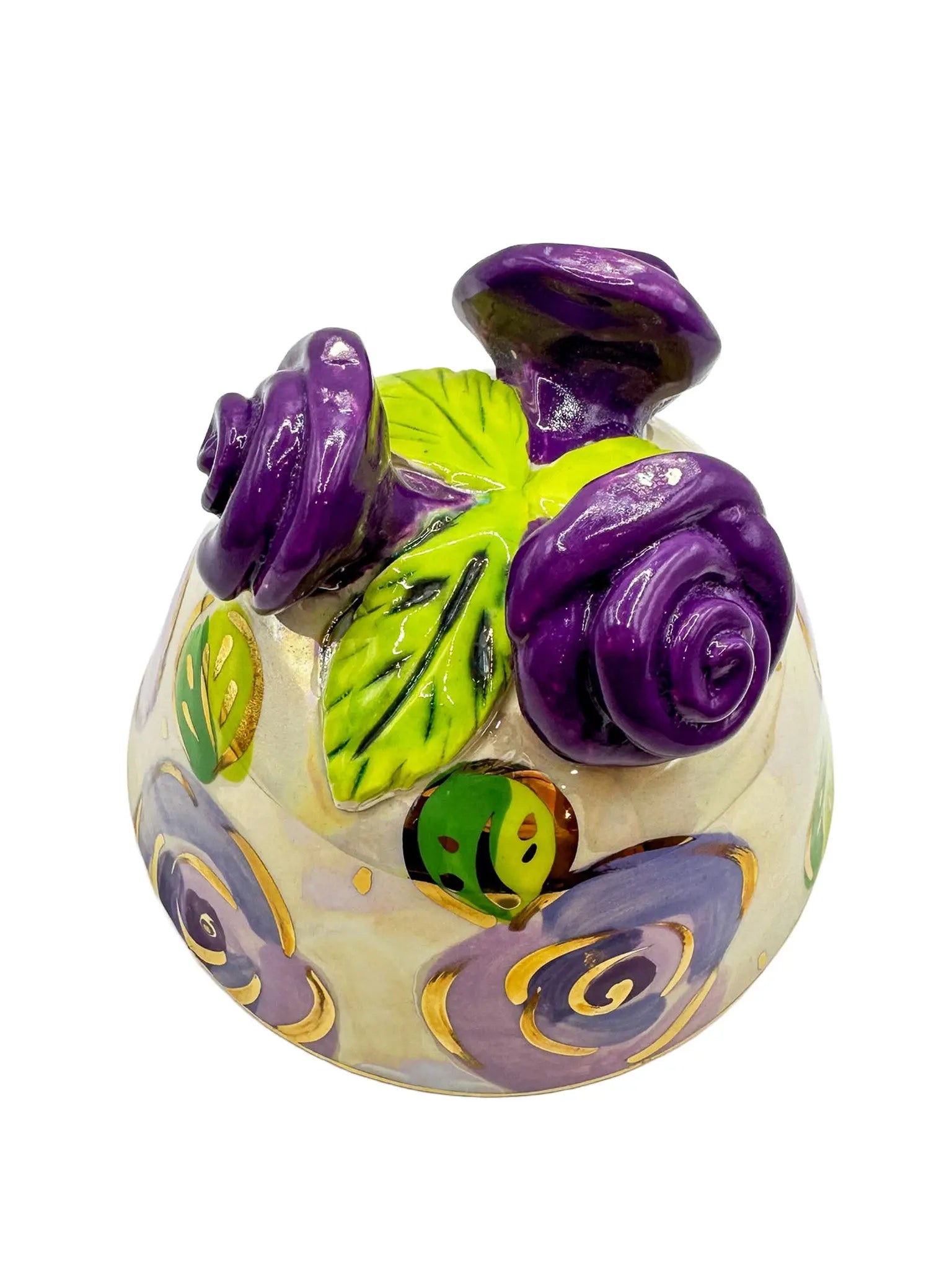 Lavender Footed Candy Dish