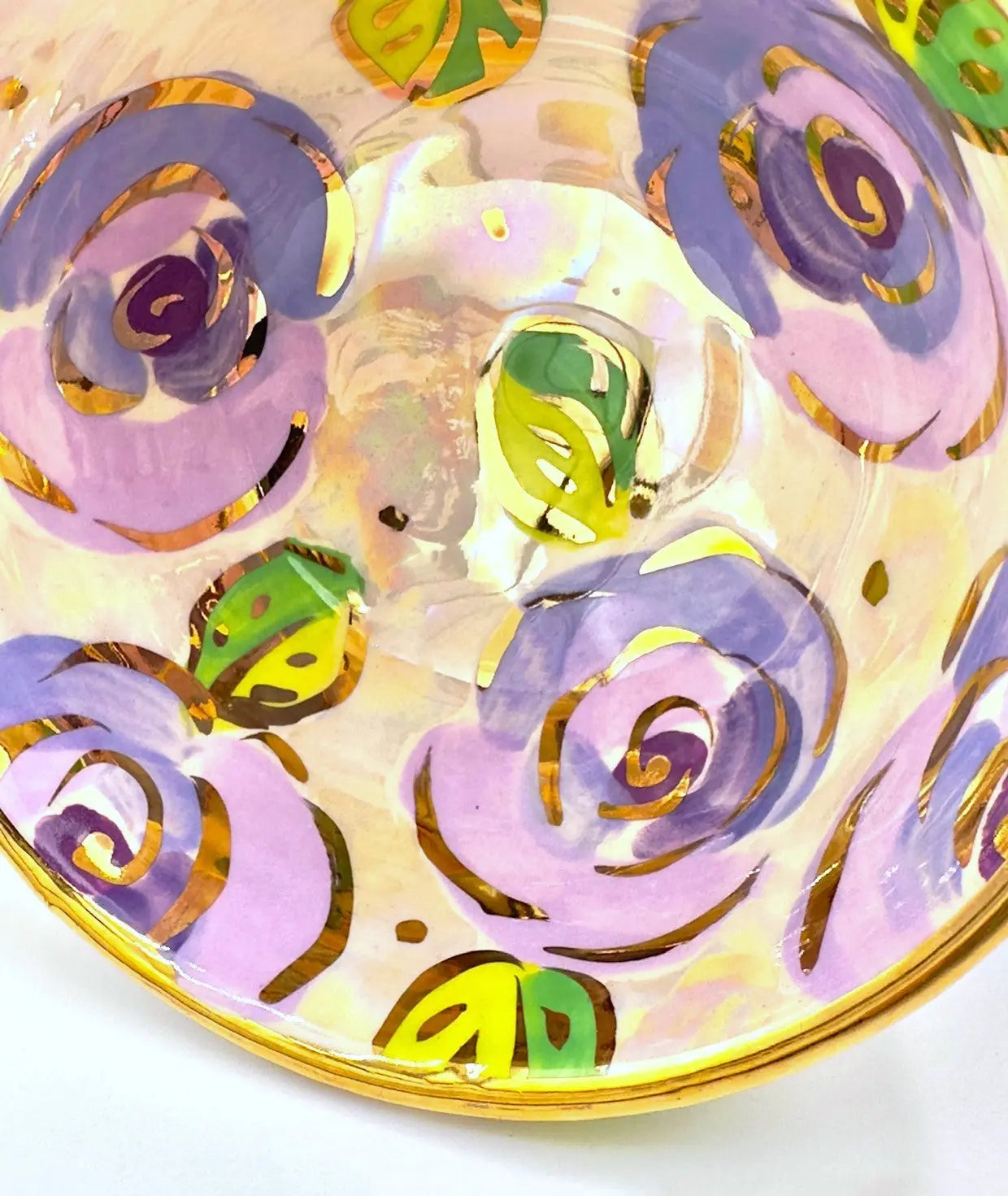 Lavender Footed Candy Dish