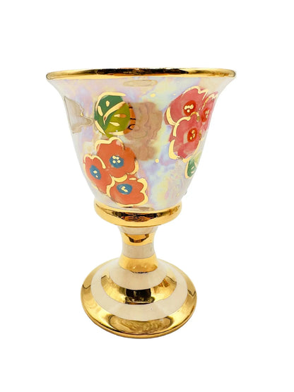 Pastel Blooms Ceramic Goblet
