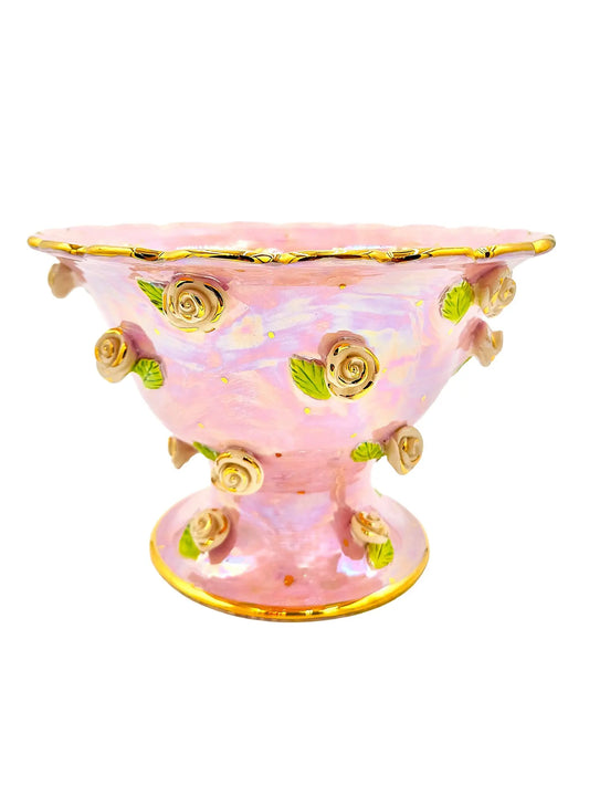 Ceramic Rose Studded Table Bowl