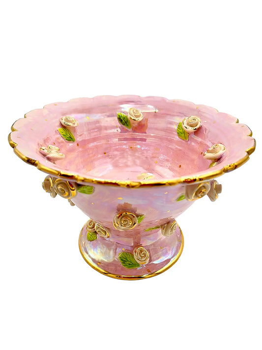 Ceramic Rose Studded Table Bowl