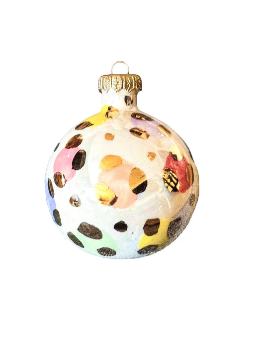 Multi Colored Leopard Ornament