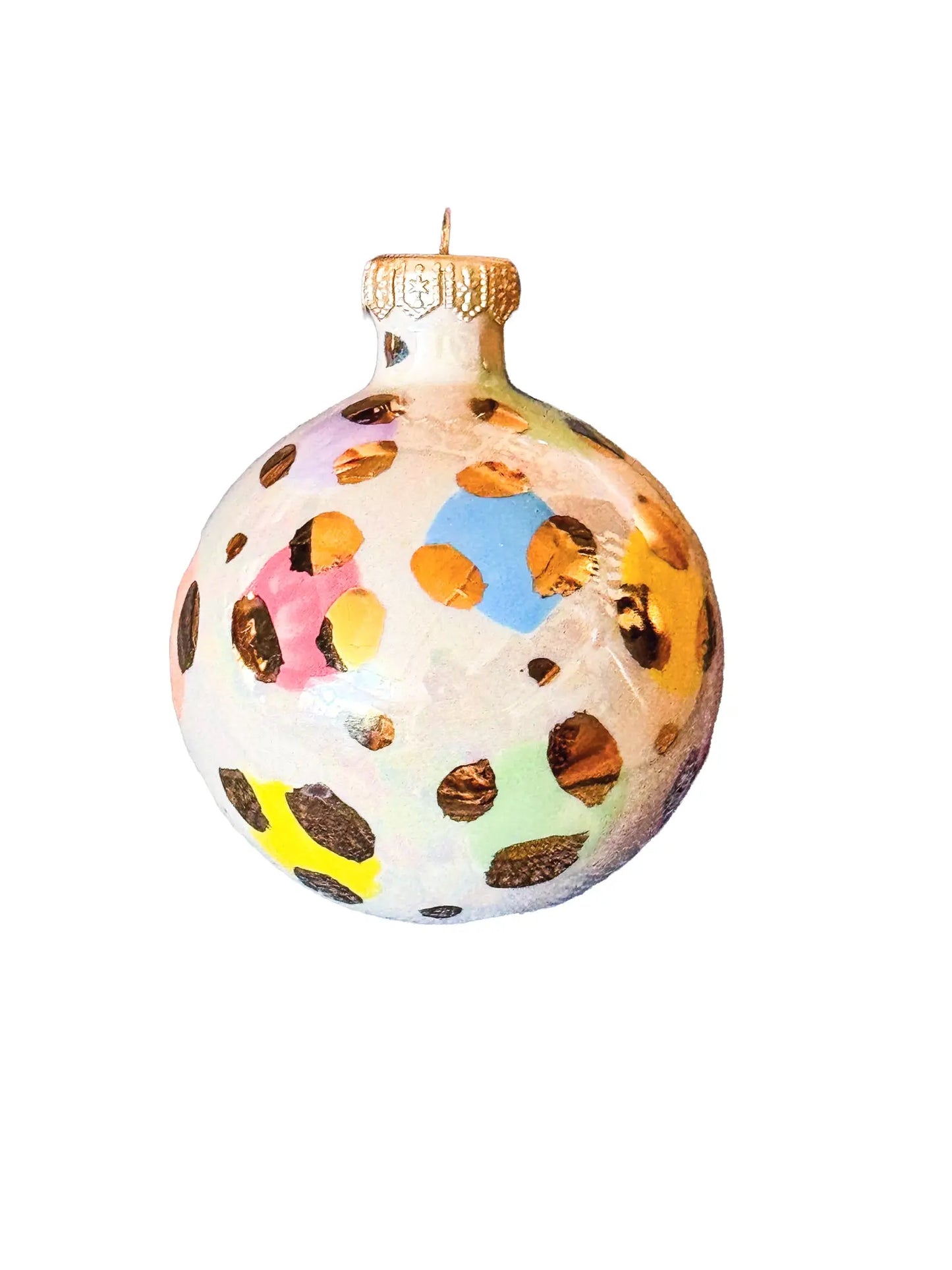 Multi Colored Leopard Ornament