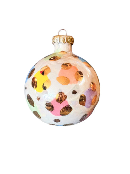 Multi Colored Leopard Ornament