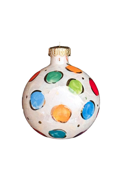 Multi Colored Polka Dot Ornament