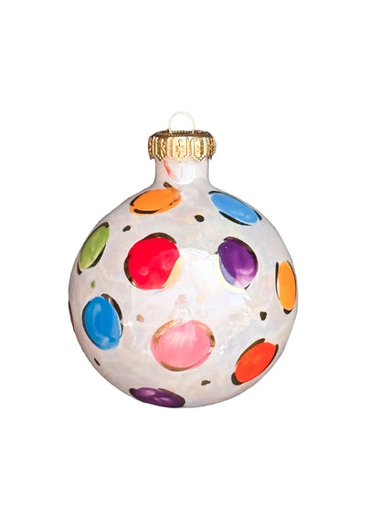 Multi Colored Polka Dot Ornament