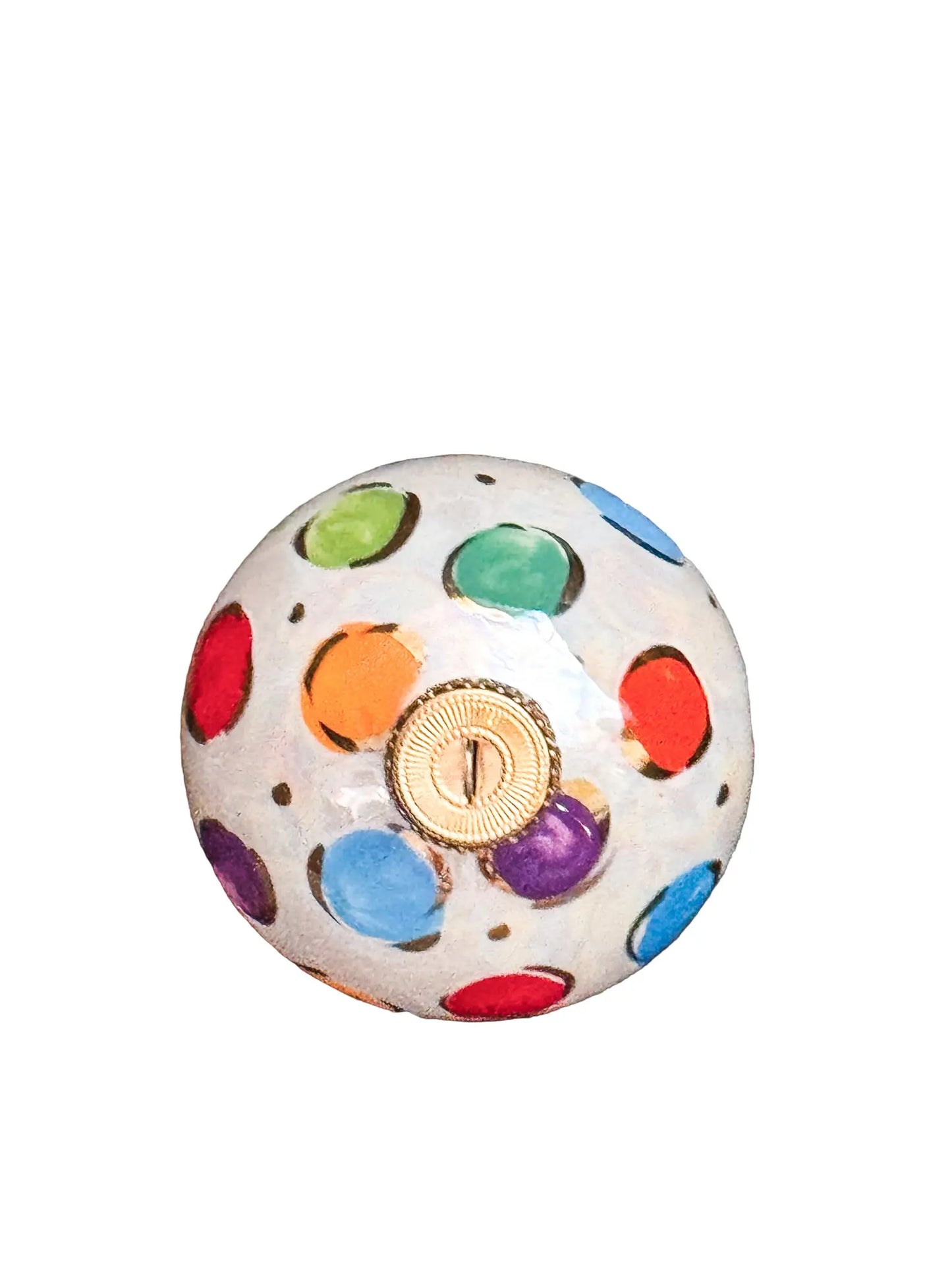 Multi Colored Polka Dot Ornament