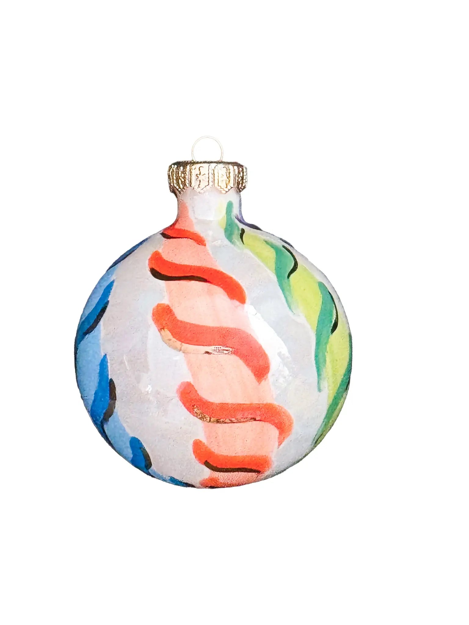 Multi Colored Candy Cane Stripe Ornament