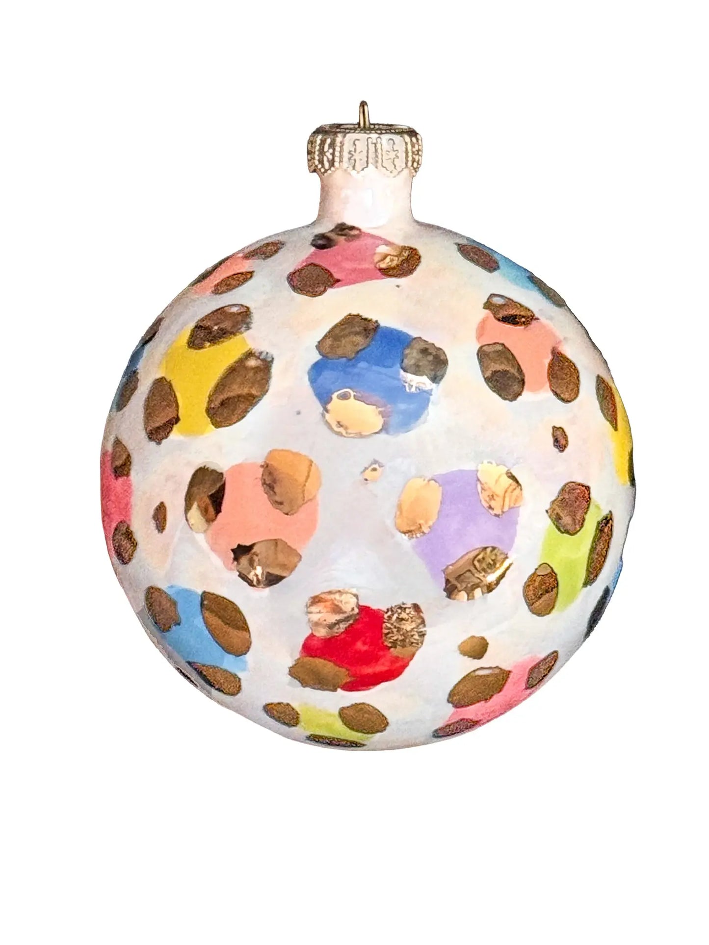 Multi Colored Leopard Ornament - Large