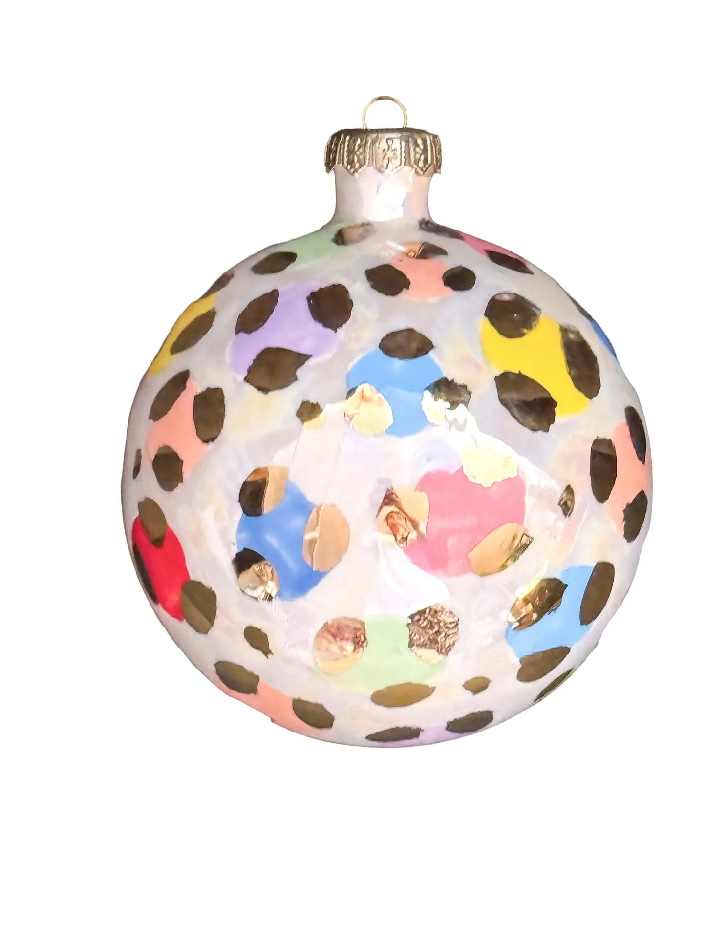 Multi Colored Leopard Ornament - Large