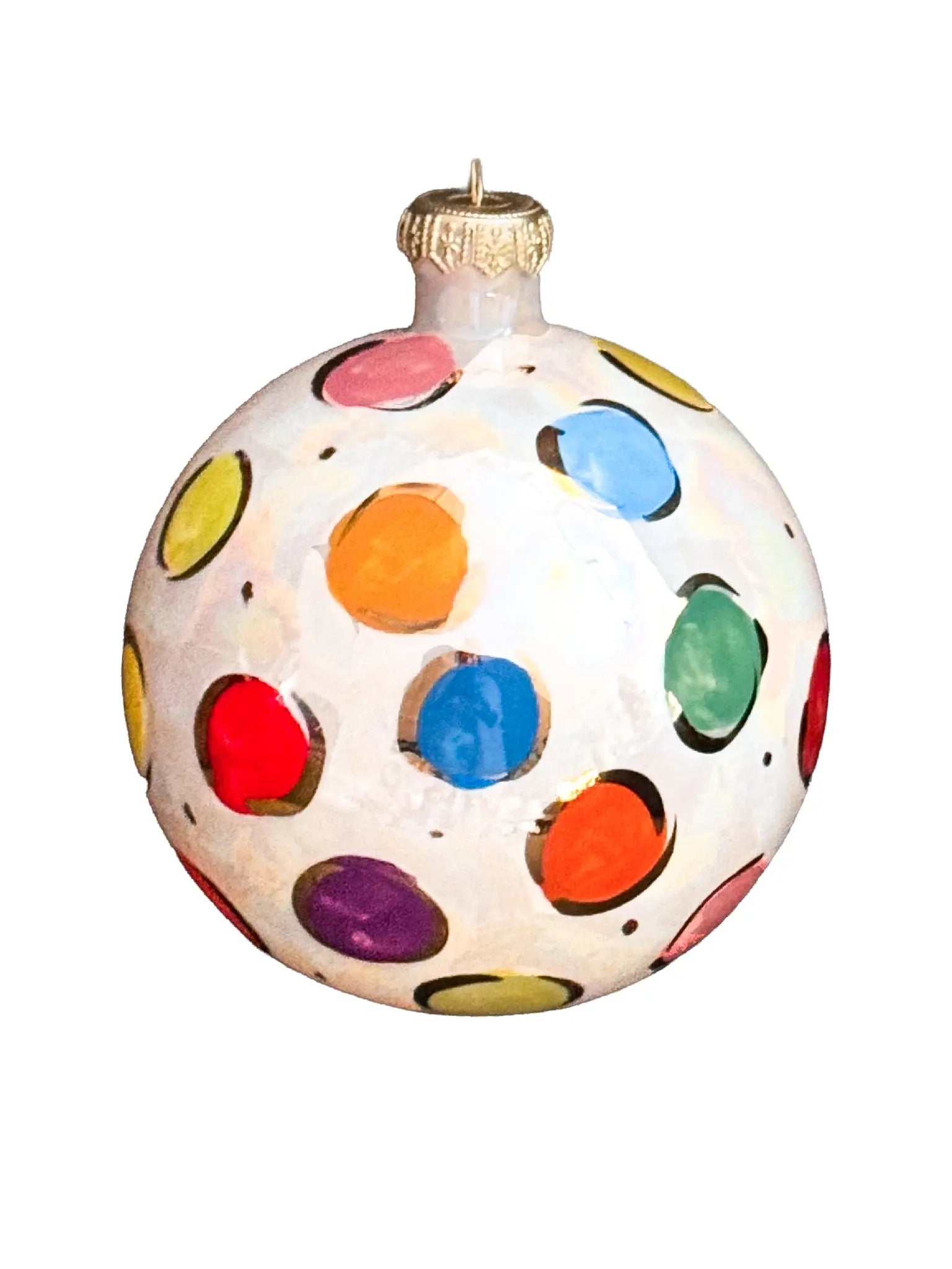 Multi Colored Large Polka Dot Ornament