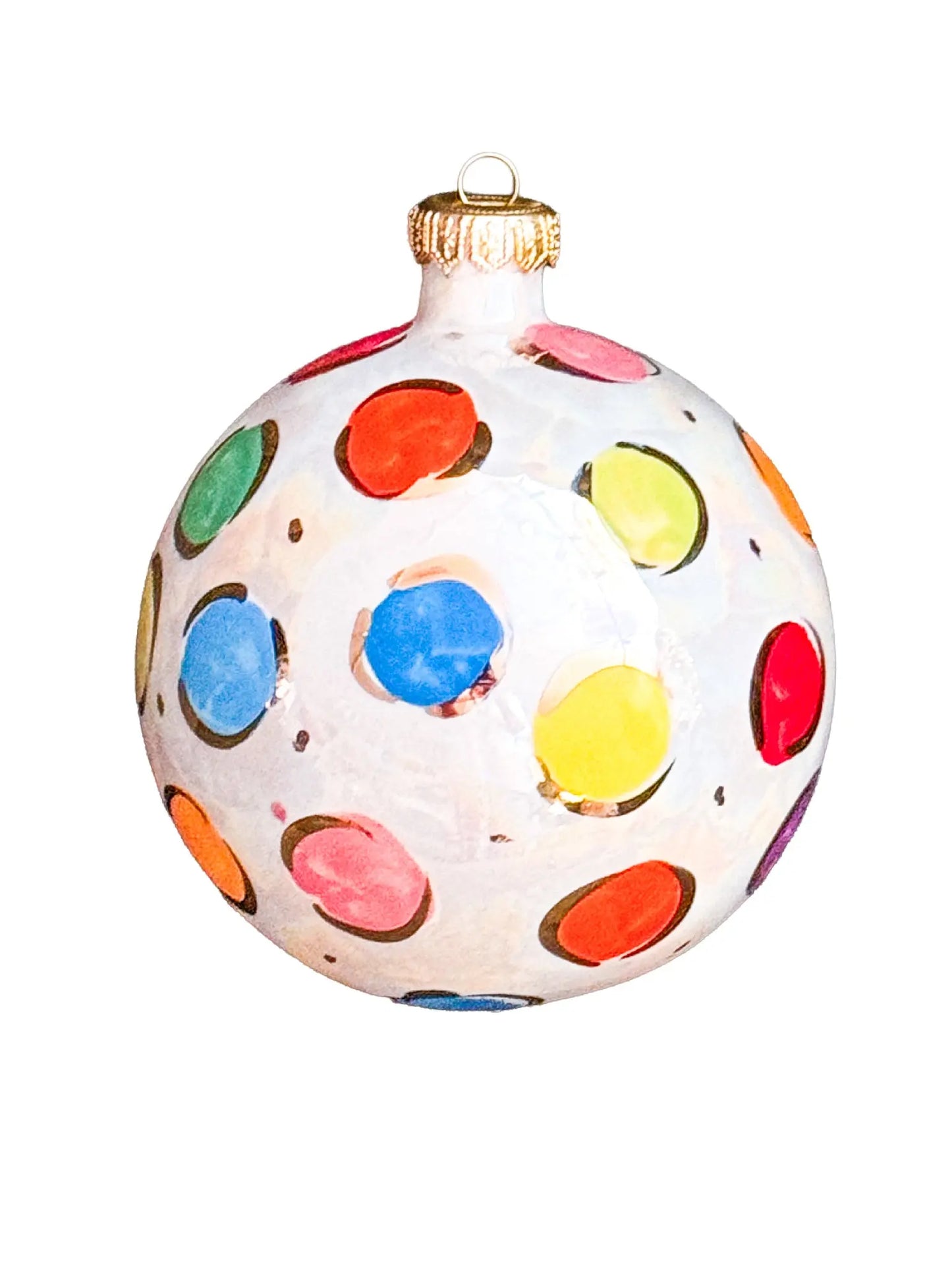 Multi Colored Large Polka Dot Ornament