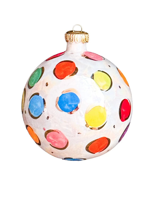 Multi Colored Large Polka Dot Ornament