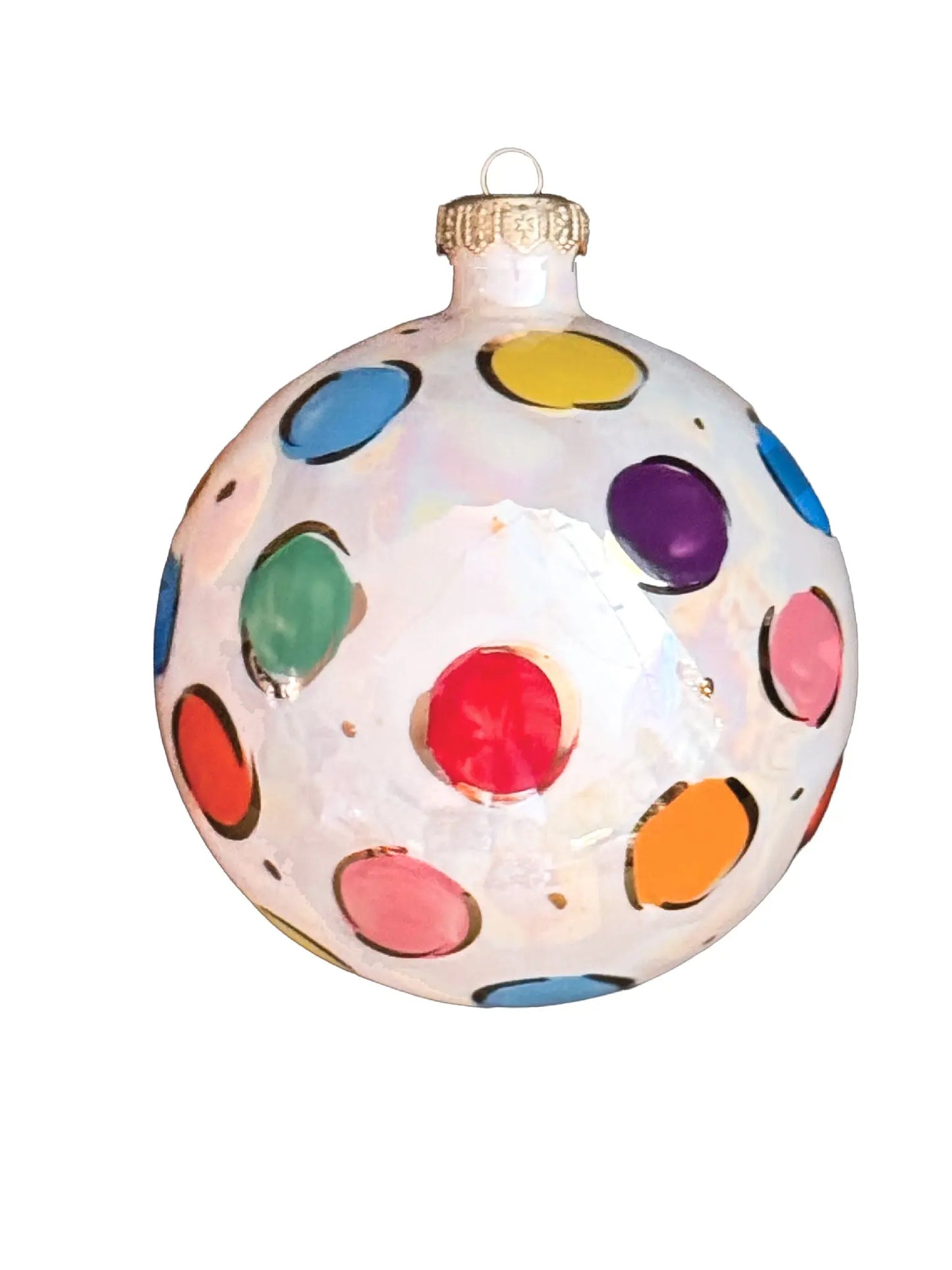 Multi Colored Large Polka Dot Ornament