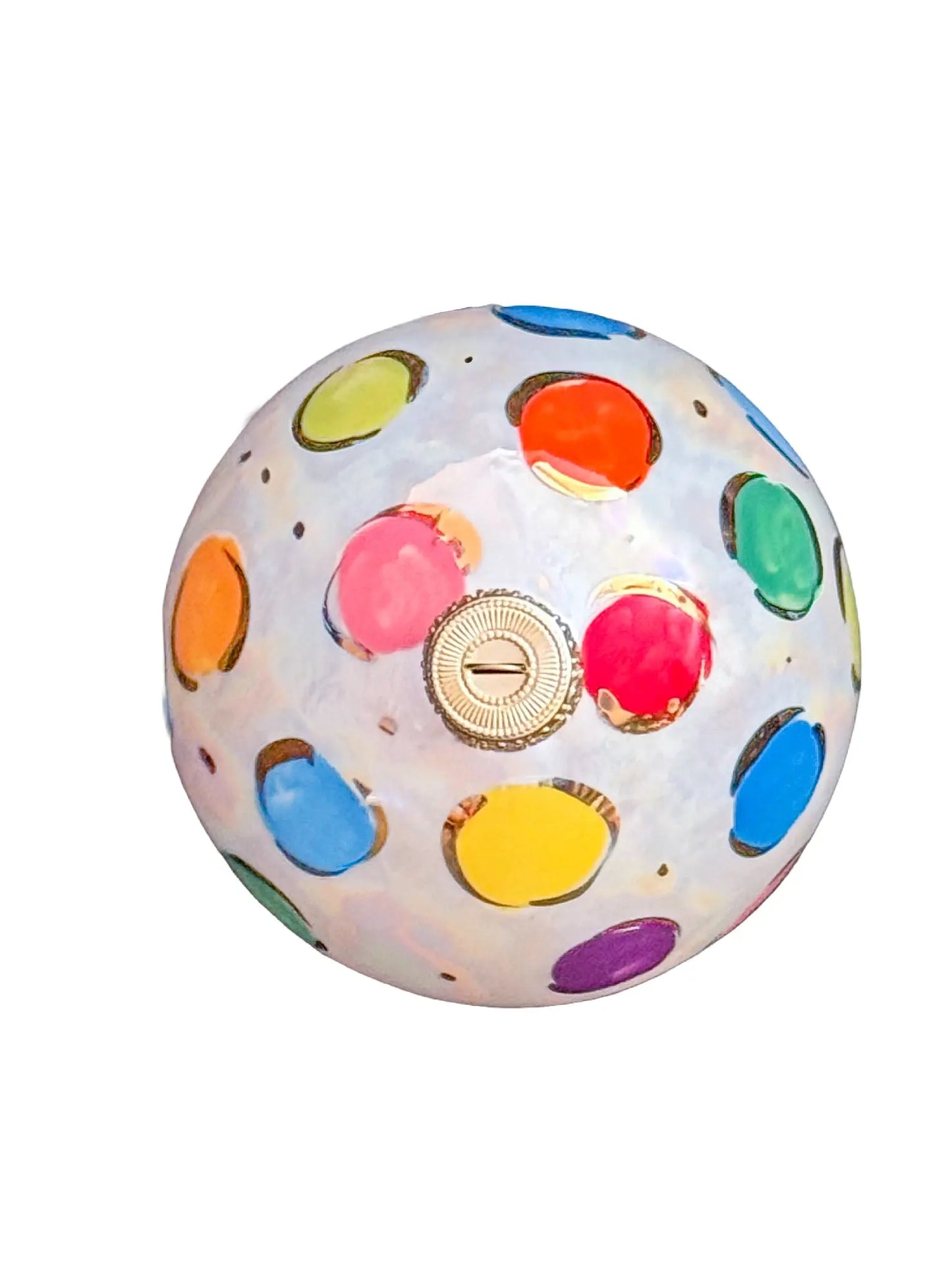 Multi Colored Large Polka Dot Ornament
