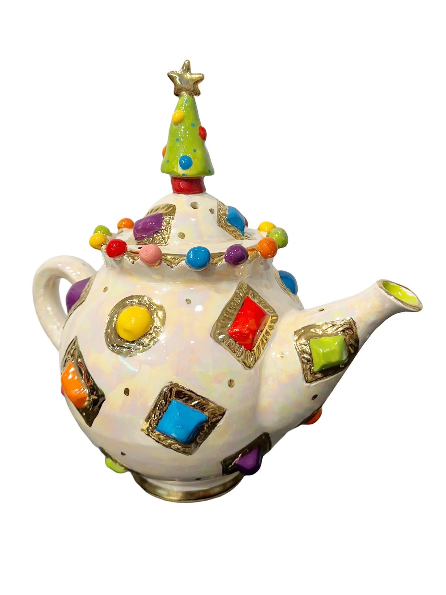 Christmas Tree Jewel Teapot