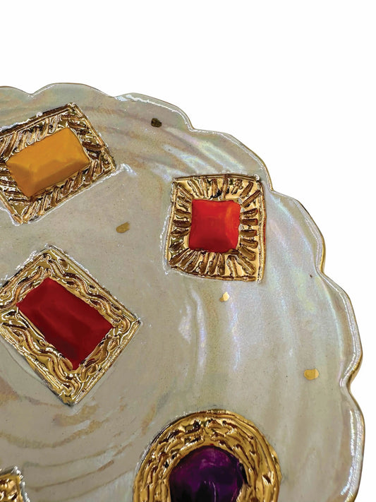 Royal Jeweled Dish 1, Pink