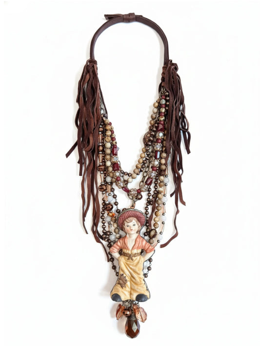 "Prairie Rose" Cowgirl Statement Necklace
