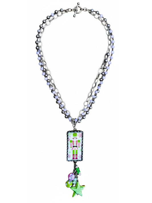 "Tinselberry" Nutcracker Pendant Necklace