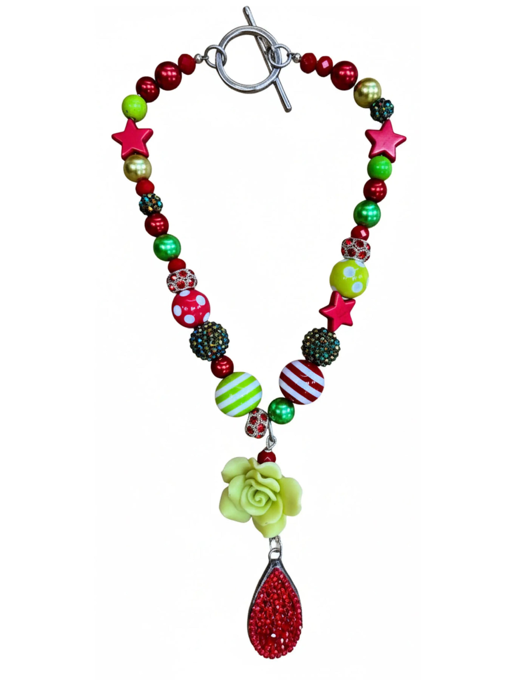 "Holiday Bloom" Swarovski Crystal Necklace