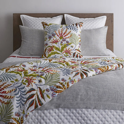 Cloud Forest Throw – Nature-Inspired Embroidered Blanket